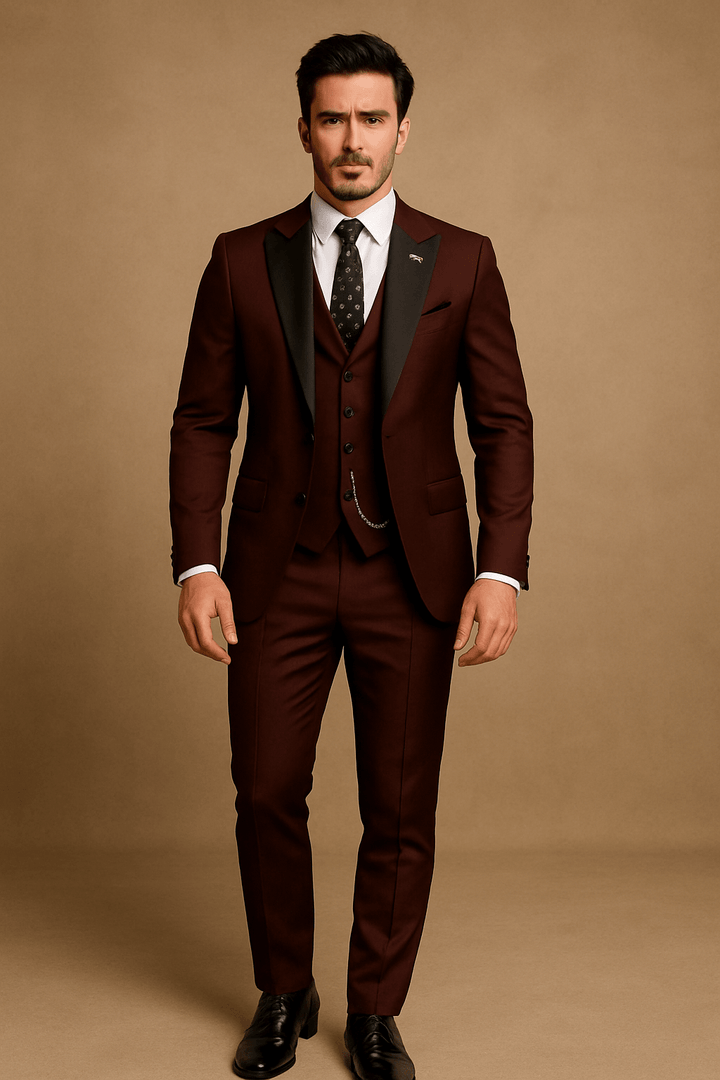 Leinenanzug Herren 3-teilig – Sommeranzug mit Blazer, Weste & Hose