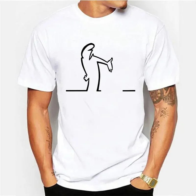 Lustiges T-Shirt für Männer aus Baumwolle – Bequemes Sommeroberteil mit witzigem Grafikdesign, ideal für Freizeit und Sport 1