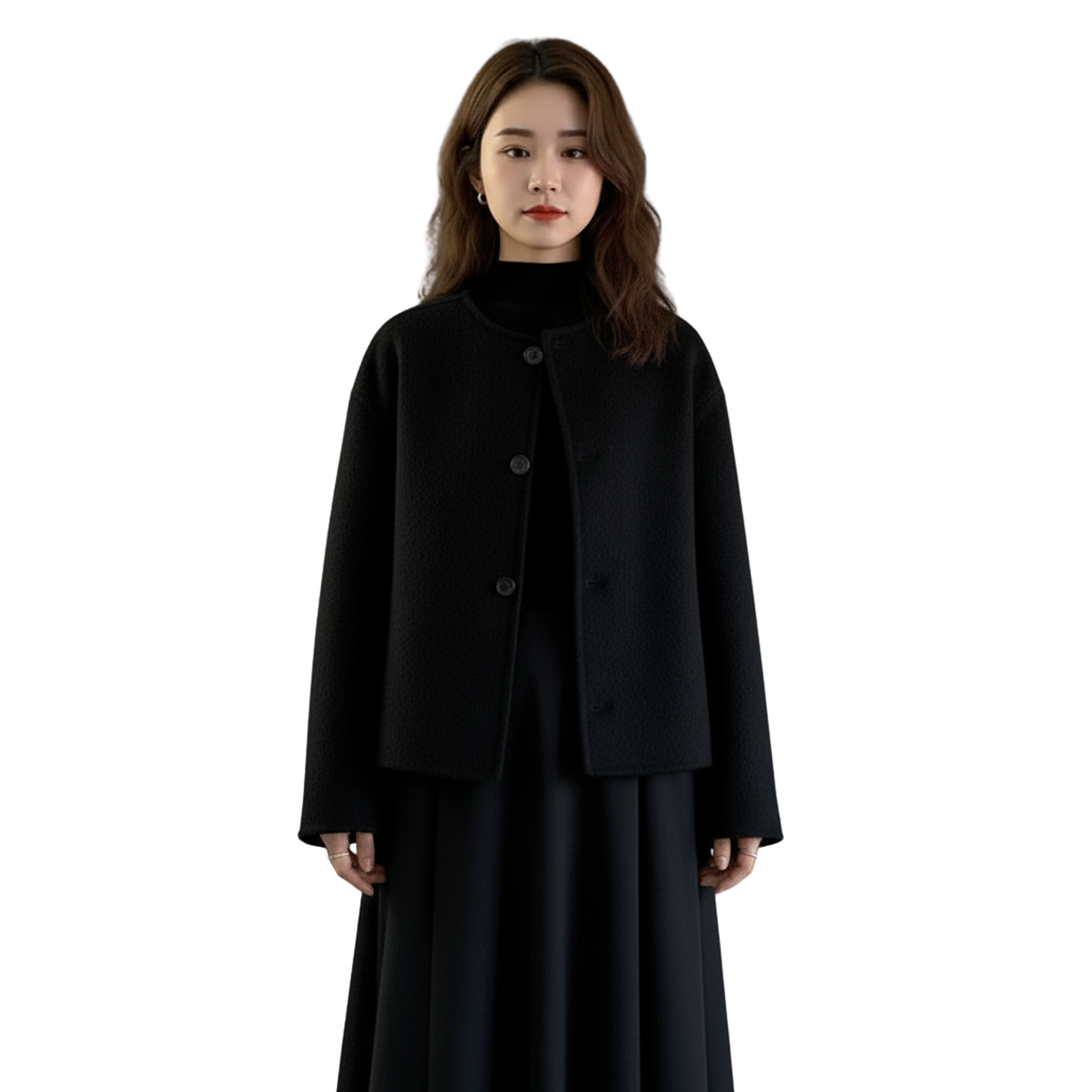Mäntel Damen – Eleganter Woll-Mantel für Herbst und Winter mit langen Ärmeln