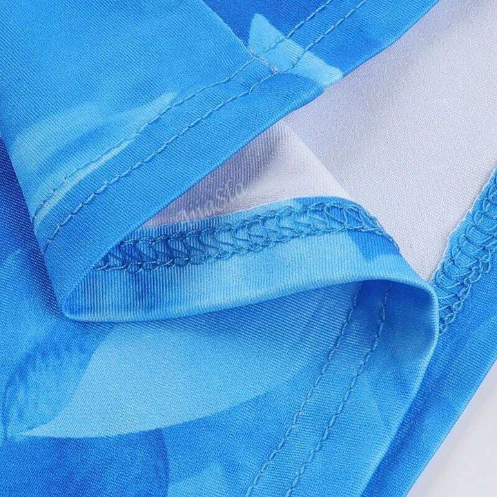 Maxikleid für Damen mit Spaghettiträgern – Elegantes Aquarellprint für Sommerabende und Festlichkeiten 5