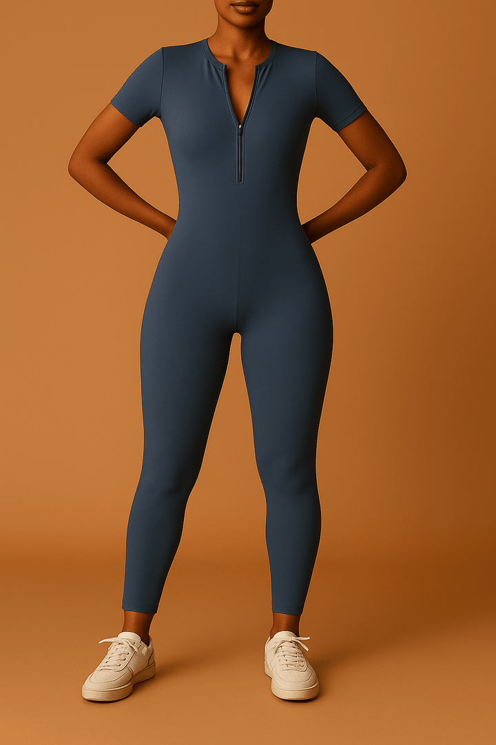 Miranda Damen-Jumpsuit – Figurbetonter Overall mit Reißverschluss