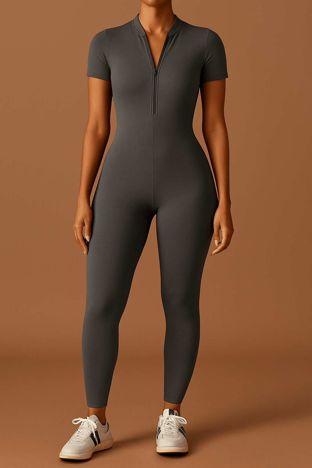Miranda Damen-Jumpsuit – Figurbetonter Overall mit Reißverschluss