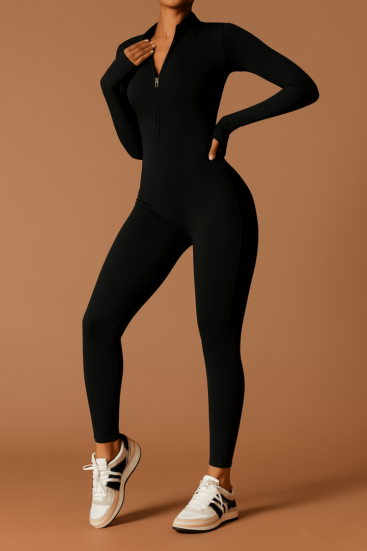 Miranda Damen-Jumpsuit – Figurbetonter Overall mit Reißverschluss