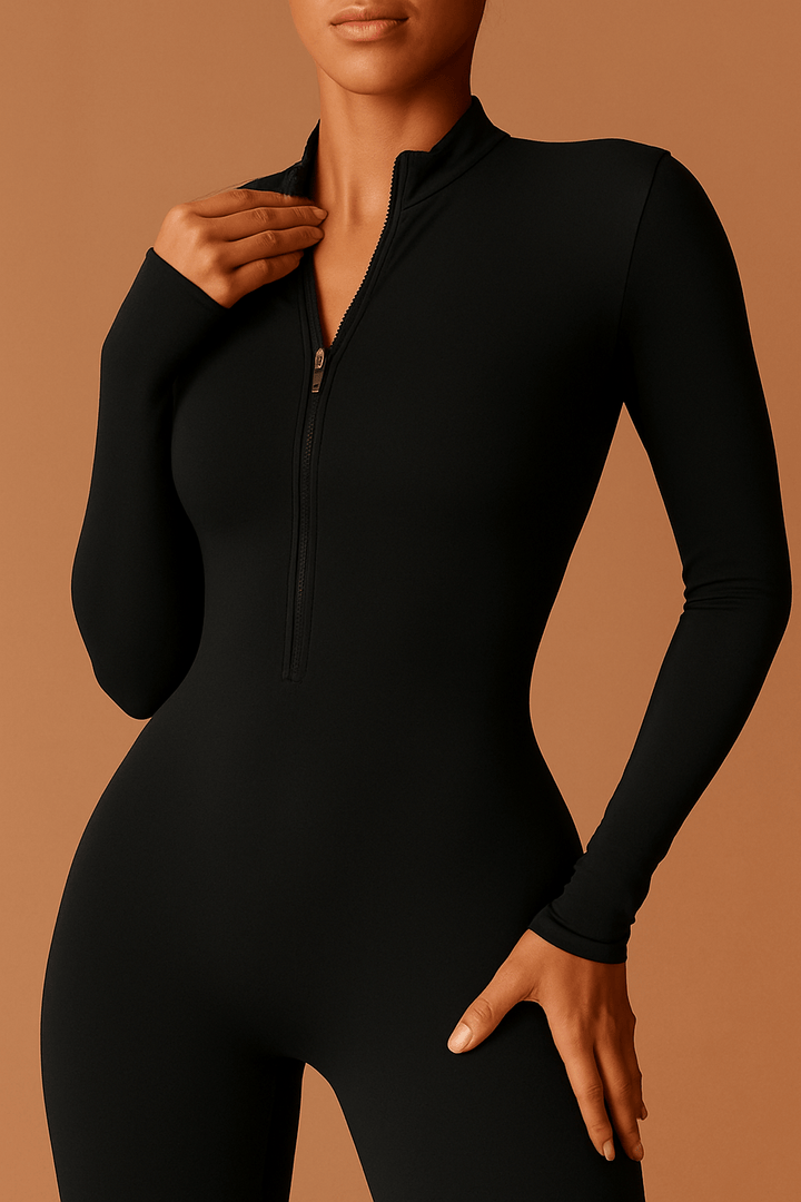 Miranda Damen-Jumpsuit – Figurbetonter Overall mit Reißverschluss