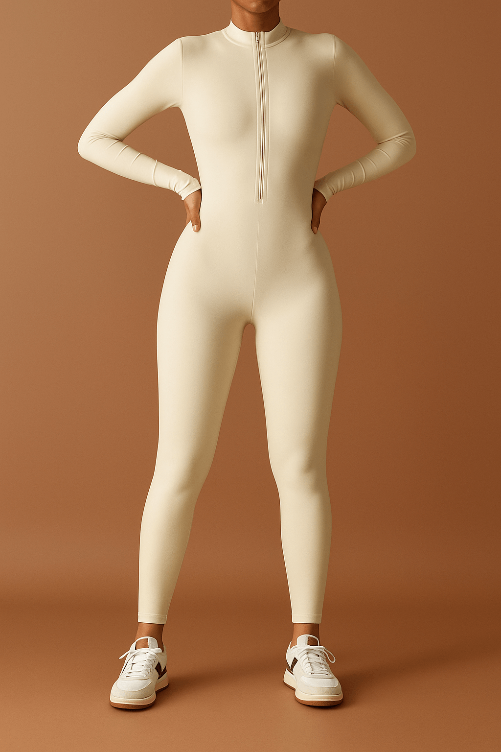 Miranda Damen-Jumpsuit – Figurbetonter Overall mit Reißverschluss