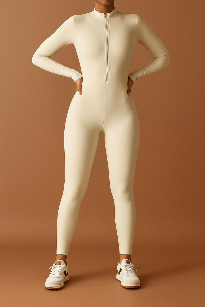 Miranda Damen-Jumpsuit – Figurbetonter Overall mit Reißverschluss