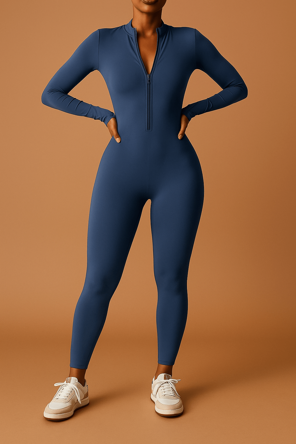 Miranda Damen-Jumpsuit – Figurbetonter Overall mit Reißverschluss