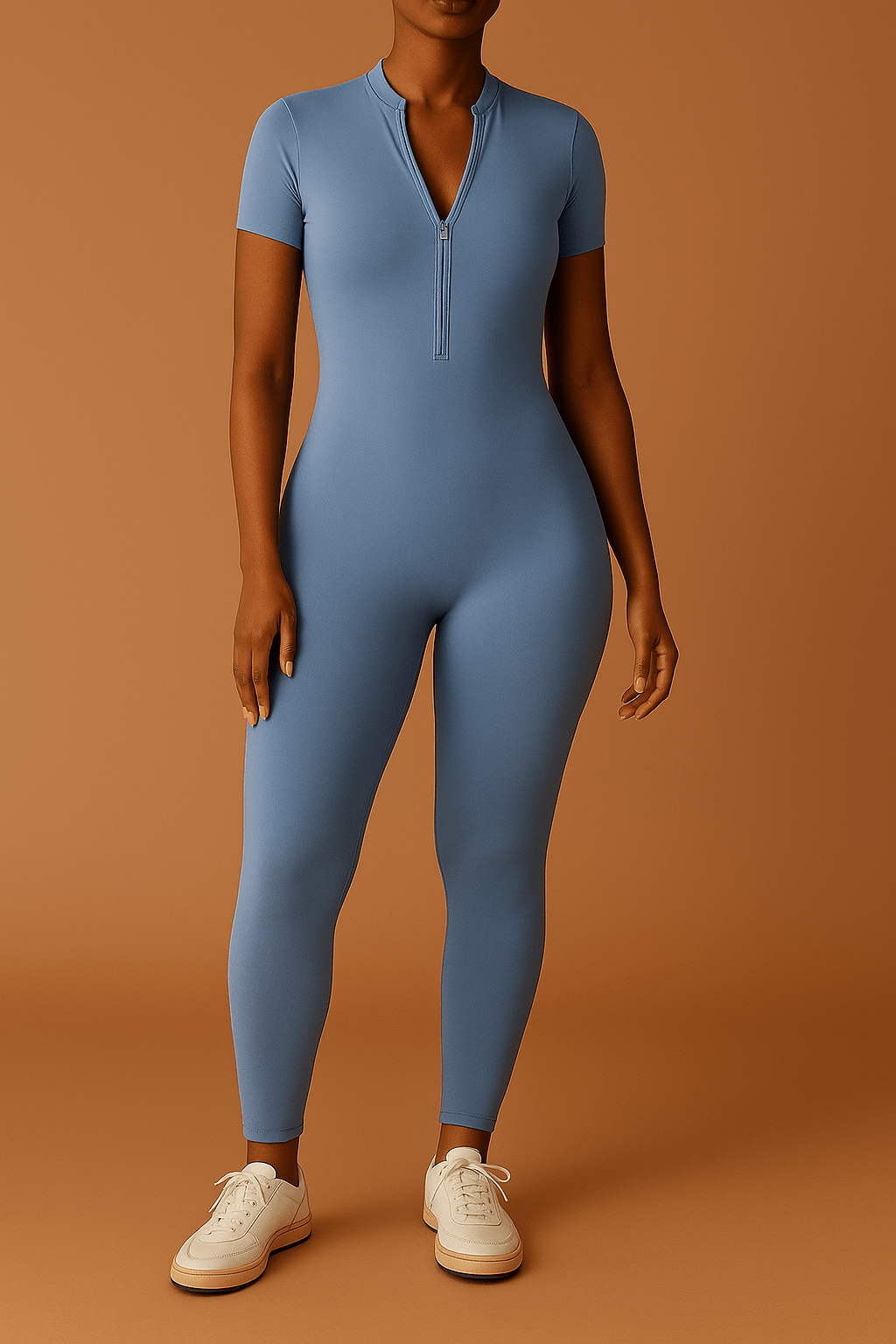 Miranda Damen-Jumpsuit – Figurbetonter Overall mit Reißverschluss