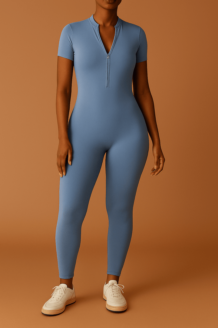 Miranda Damen-Jumpsuit – Figurbetonter Overall mit Reißverschluss