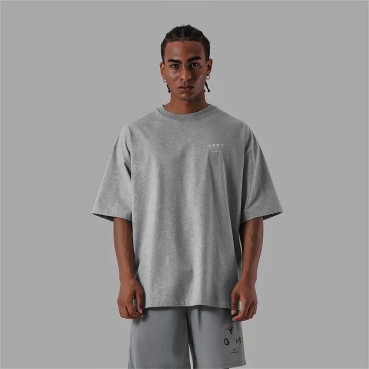 Oversized T-Shirt für Männer aus 100% Baumwolle – Atmungsaktiv, Ideal für Sport und Fitness, verschiedene Farben, Größen S-XL 4