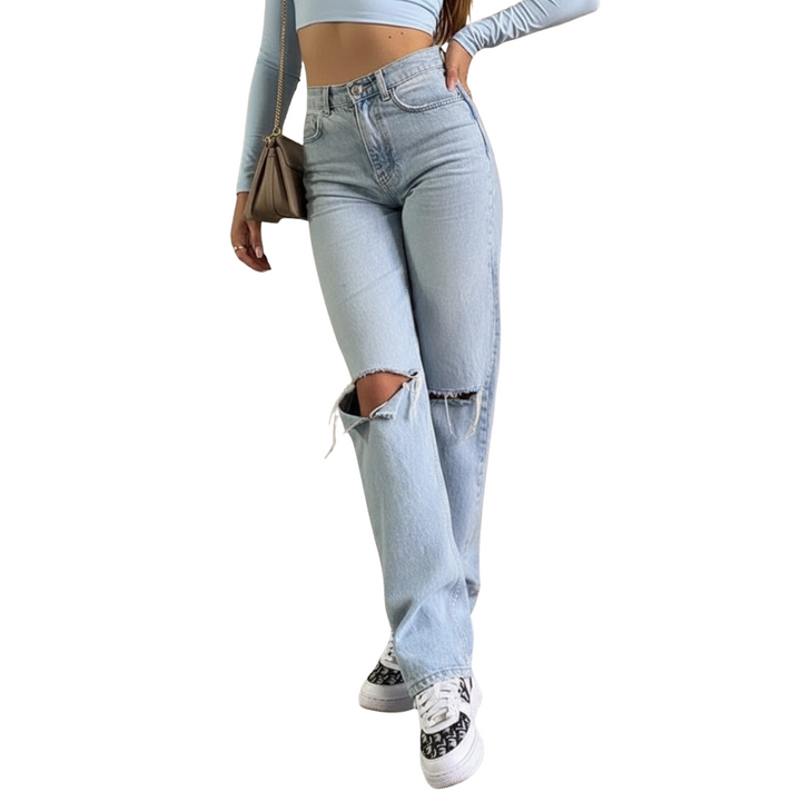 Ripped Jeans Damen – Denim mit Relaxed Fit & Trend-Look