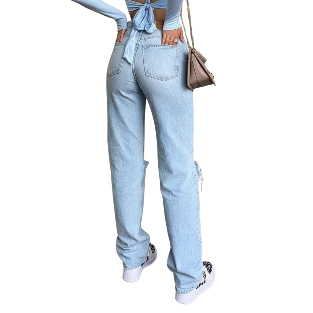 Ripped Jeans Damen – Denim mit Relaxed Fit & Trend-Look