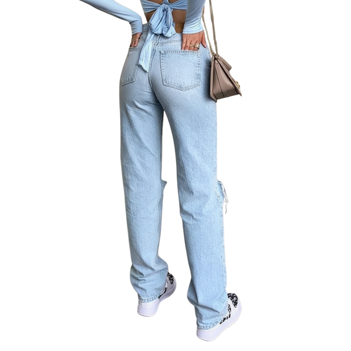Ripped Jeans Damen – Denim mit Relaxed Fit & Trend-Look