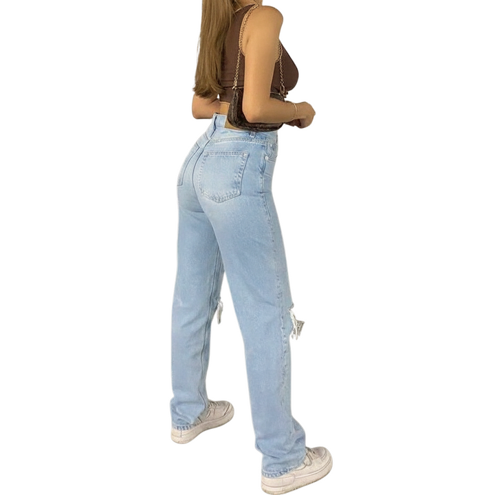 Ripped Jeans Damen – Denim mit Relaxed Fit & Trend-Look