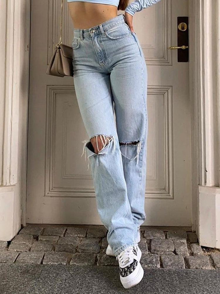 Ripped Jeans Damen – Denim mit Relaxed Fit & Trend-Look
