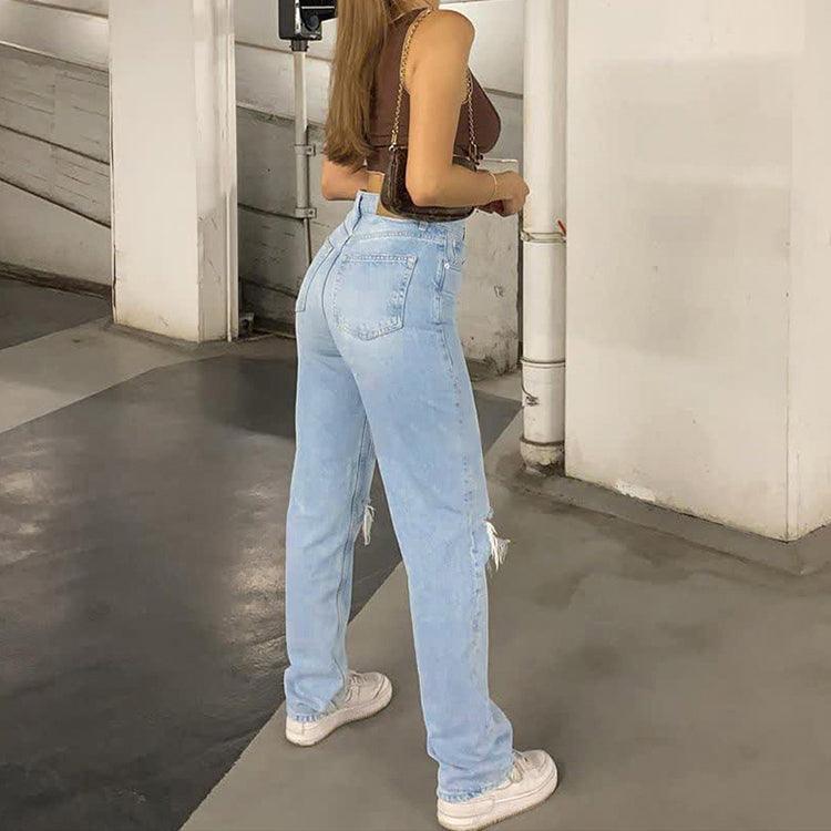 Ripped Jeans Damen – Denim mit Relaxed Fit & Trend-Look