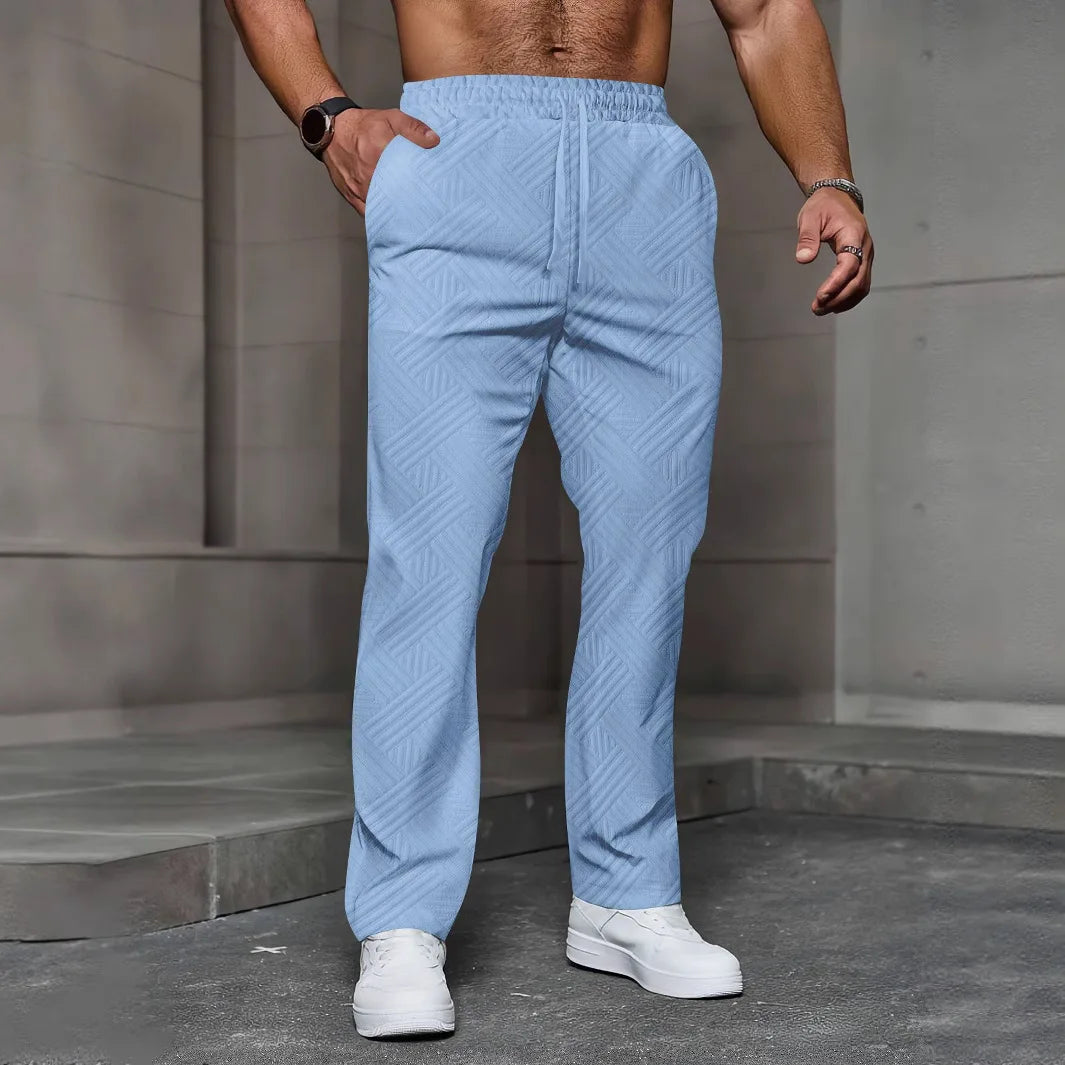 Sportliche Herren Freizeithosen mit Elastischem Bund – Bequeme Lockere Passform, Praktische Taschen, Vielseitig für Alle Jahreszeiten 2