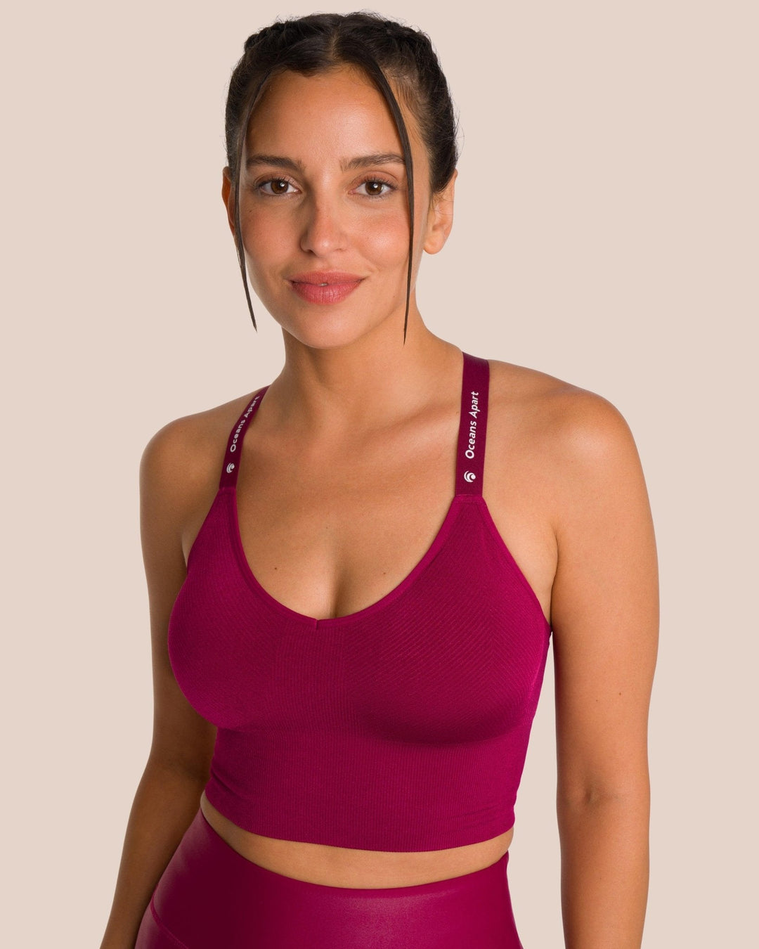 Sporttop Damen Satin Atmungsaktiv Crop Sport Top