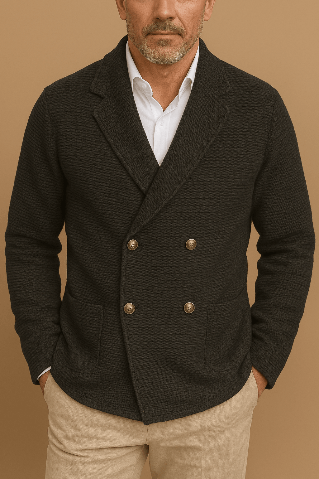 Strickblazer Herren Elegant für Business & Freizeit
