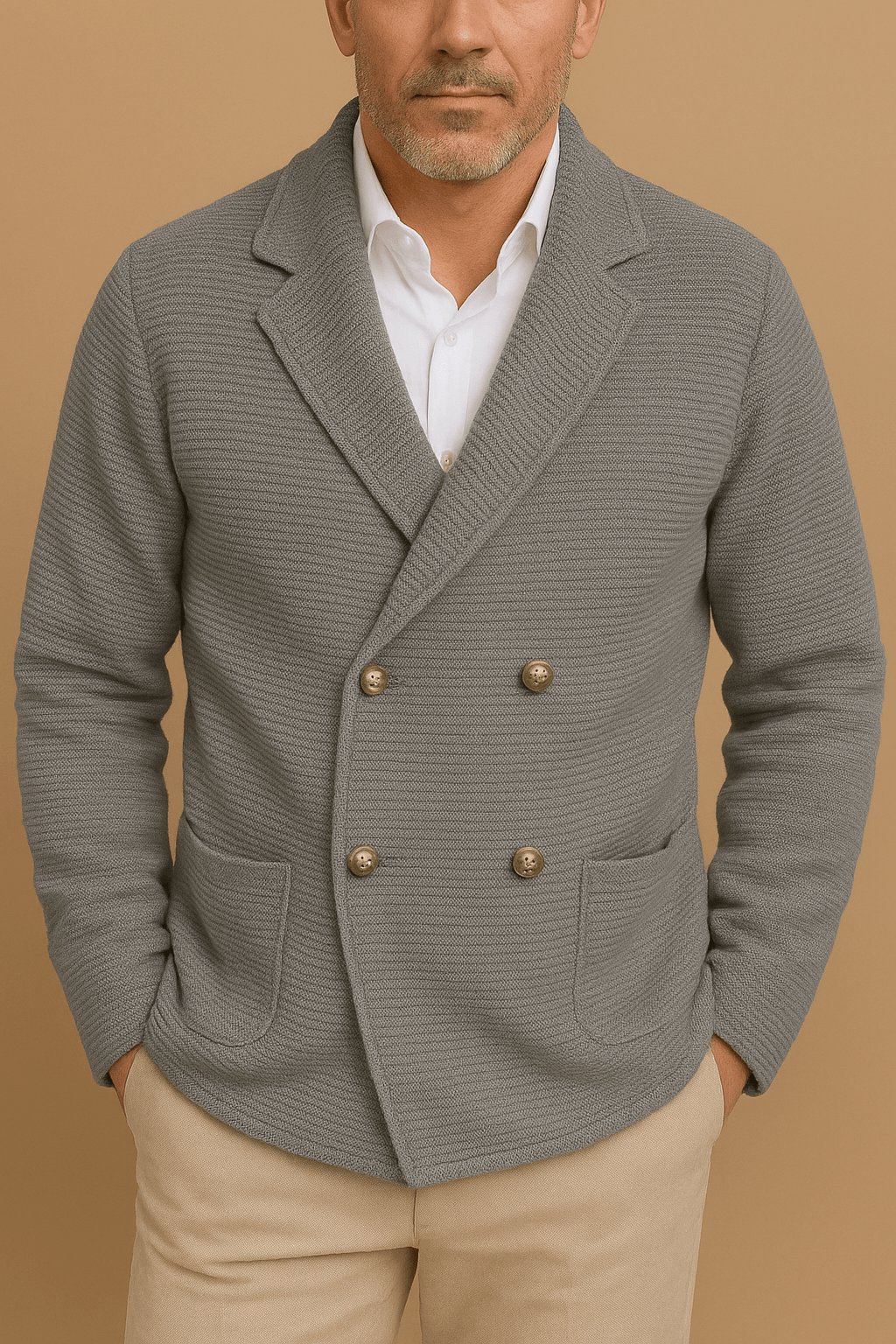 Strickblazer Herren Elegant für Business & Freizeit