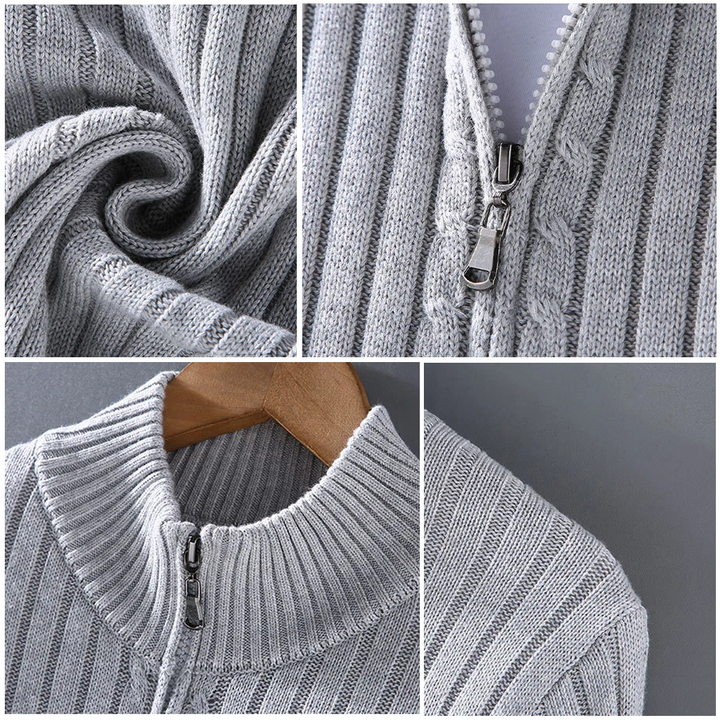 Strickjacke Herren mit Reißverschluss – Bequeme und Elegante Cardigan für Freizeit und Büro