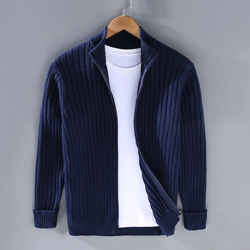 Strickjacke Herren mit Reißverschluss – Bequeme und Elegante Cardigan für Freizeit und Büro