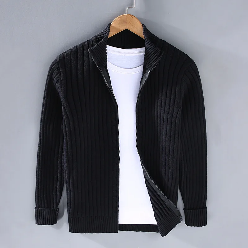Strickjacke Herren mit Reißverschluss – Bequeme und Elegante Cardigan für Freizeit und Büro