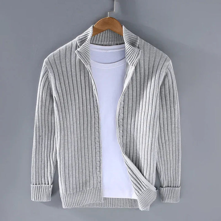 Strickjacke Herren mit Reißverschluss – Bequeme und Elegante Cardigan für Freizeit und Büro