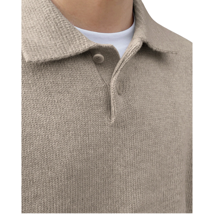 Strickpullover Herren mit Polokragen – Eleganter Feinstrick für Smarte Casual-Outfits