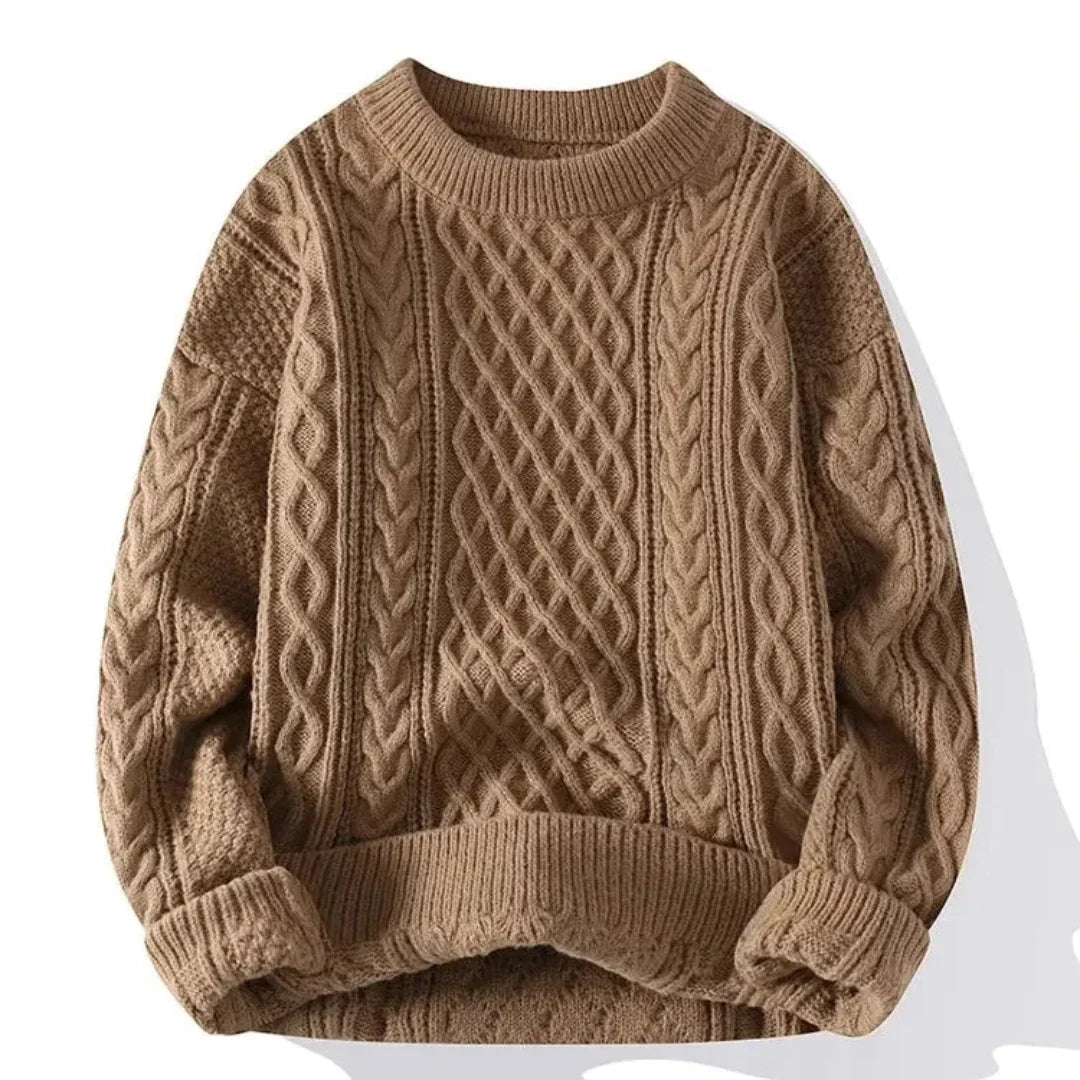 Pullover Herren mit Rundhalsausschnitt – Bequemer Langarm Pullover für Alltag und Freizeit