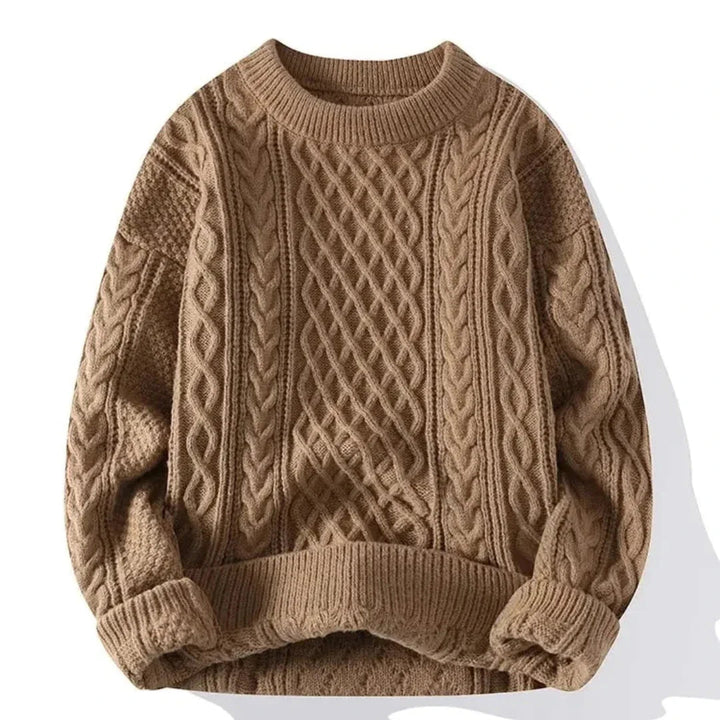 Pullover Herren mit Rundhalsausschnitt – Bequemer Langarm Pullover für Alltag und Freizeit