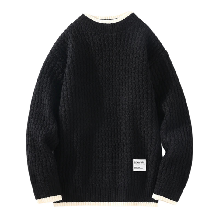 Strickpullover Herren mit Strukturiertem Design – Eleganter Stil für Kalte Tage