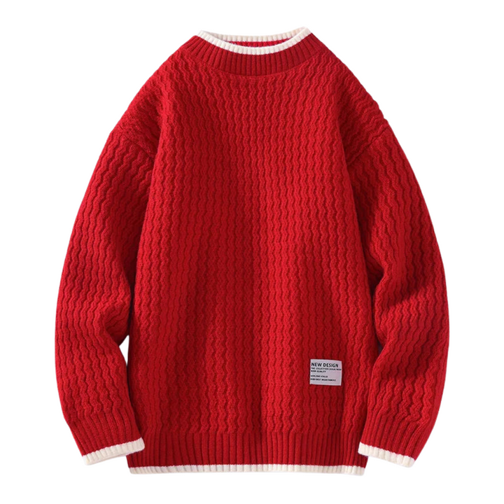 Strickpullover Herren mit Strukturiertem Design – Eleganter Stil für Kalte Tage