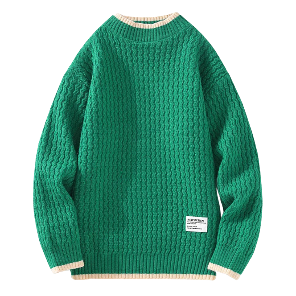 Strickpullover Herren mit Strukturiertem Design – Eleganter Stil für Kalte Tage