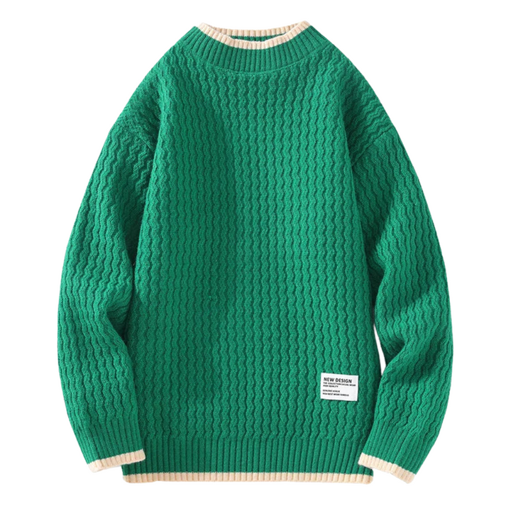 Strickpullover Herren mit Strukturiertem Design – Eleganter Stil für Kalte Tage