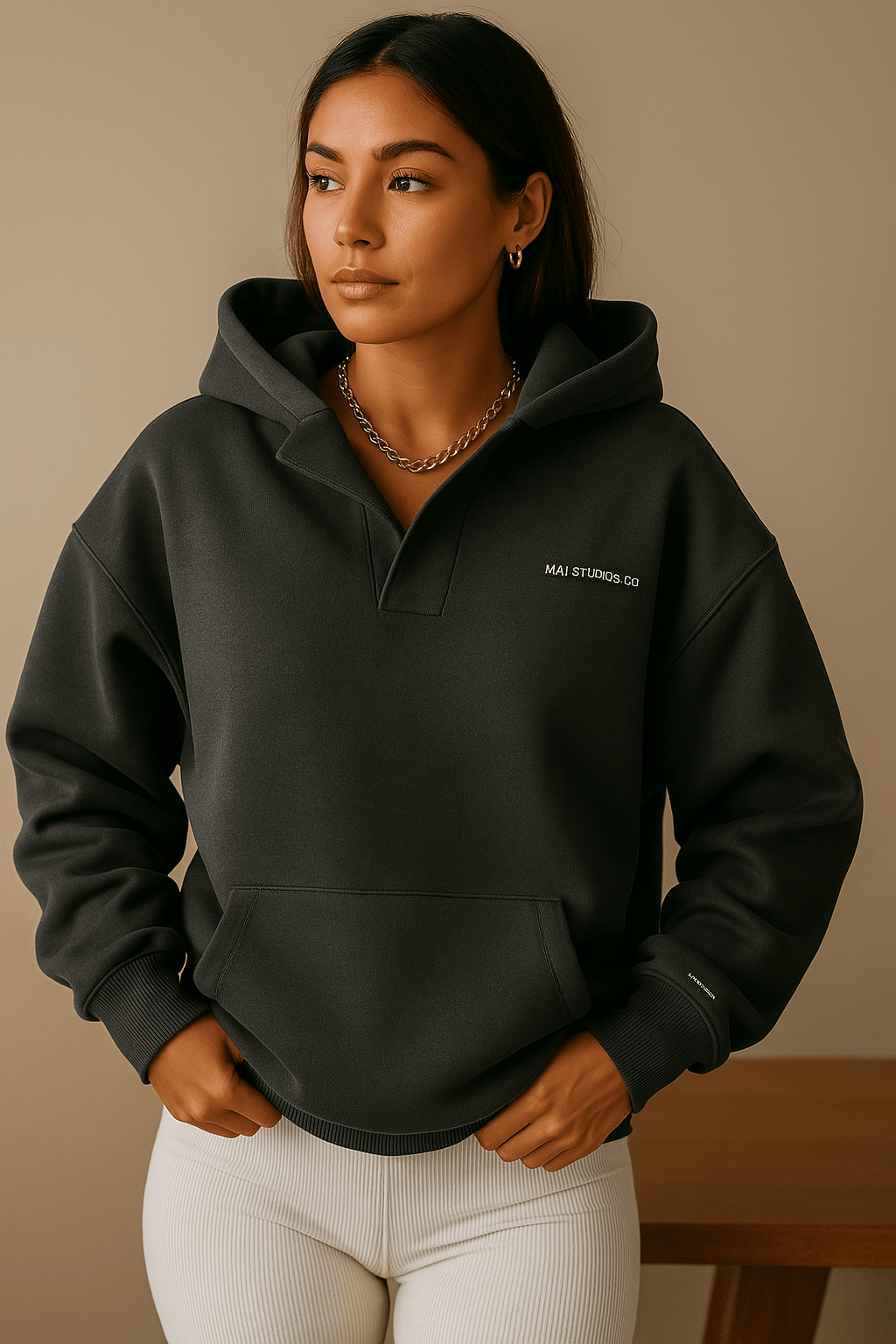 Übergroßer Hoodie Dame - Bequemer Kapuzenpullover für Freizeit und Layering