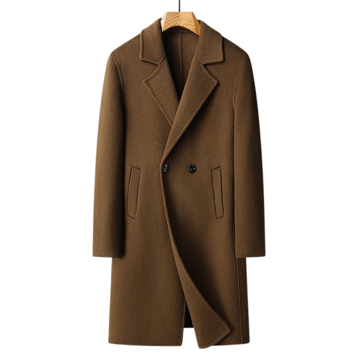 Winter Mantel Herren mit Strukturiertem Design – Eleganter Warmer Stil für Formelle Anlässe