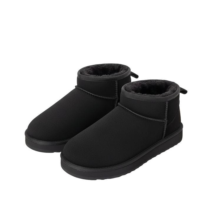 Winter Stiefel Damen – Ultra Mini Plateau Stiefel mit warmer Fellfütterung